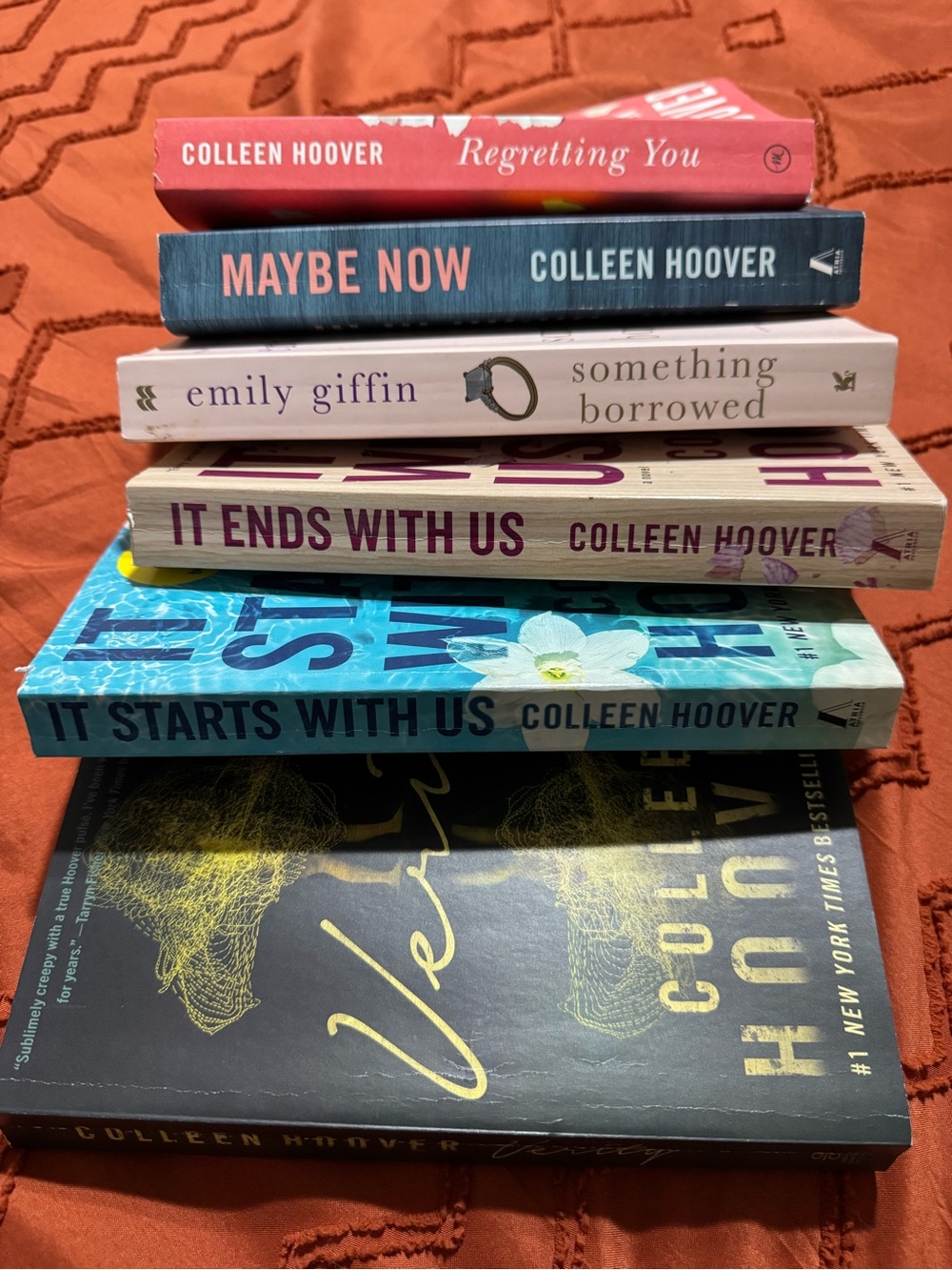 Colleen Hoover 6 paperback used books.
